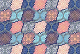 Bright mandala art design with multicolored abstract elements for decorative walls.